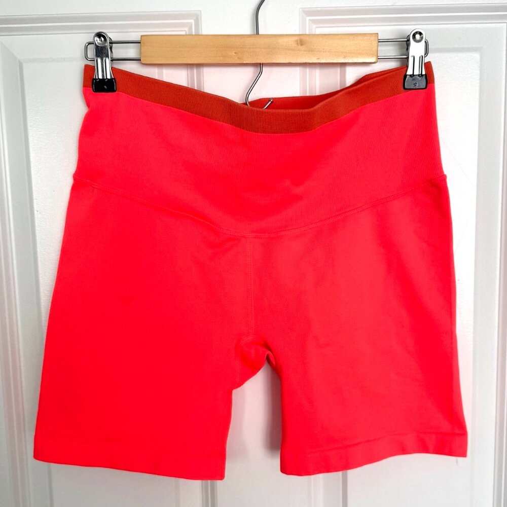 Joy Lab Short Size Large Bright Neon Orange Stretch Athletic Gym Shorts Target